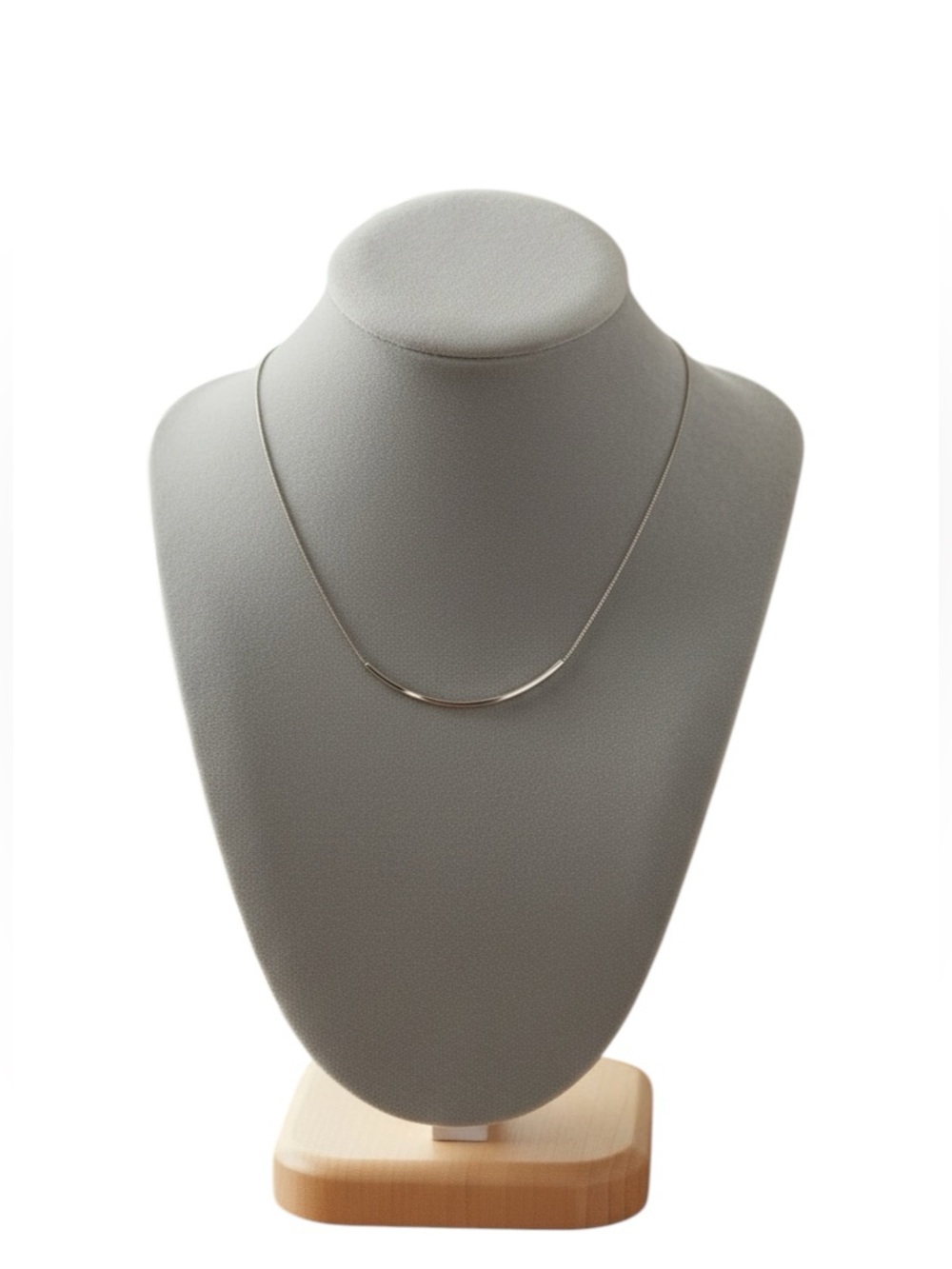 Vintage Sarah Coventry Gold Minimalist Curved Bar Collar Necklace Signed